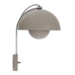, Flowerpot VP8 wall lamp, grey beige, Grey