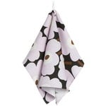 Pieni Unikko tea towel 2 pcs, dark green - light pink - brown Pieni Unikko tea towel 2 pcs, dark green - light pink - brown