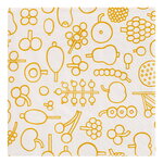 Servetit, OTC Frutta paperiservetti 33 cm, keltainen, Valkoinen
