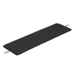 Linear Steel bench seat pad, 110 cm, patch - black