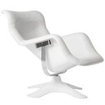 Armchairs & lounge chairs, Karuselli lounge chair, white, White