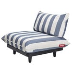 Outdoor lounge chairs, Paletti seat, stripe ocean blue, Multicolour