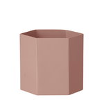 Hexagon pot L, rose Hexagon pot L, rose