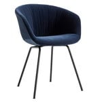 Dining chairs, About A Chair AAC27 Soft, black - Lola navy, Blue