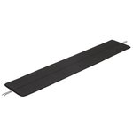 Cushions & throws, Linear Steel bench seat pad, 170 cm, patch - black, Black