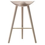 ML42 bar stool, 77 cm, oak, brass ML42 bar stool, 77 cm, oak, brass