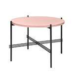 TS coffee table, 55 cm, black - pink glass TS coffee table, 55 cm, black - pink glass