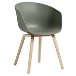 HAY About A Chair AAC22, lacquered oak - dusty green