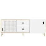 Sideboards & dressers, Kabino sideboard with drawers, white, White