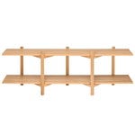 Bookcases, Zig Zag media shelf, oak, Natural