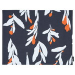 Marimekko Pieni Hyhmä pinnoitettu kangastabletti, tummansininen - oranssi
