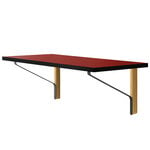 Desks, Kaari wall console REB 006, red - black - oak, Red