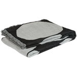 Kivet blanket, off white - black Kivet blanket, off white - black