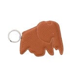 Elephant key ring, cognac