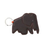 Elephant key ring, chocolate