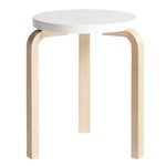 Aalto stool 60, white - birch Aalto stool 60, white - birch