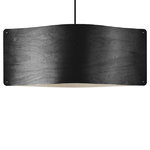 Wide pendant, large, black Wide pendant, large, black