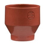 Edge pot 15 cm, burned red Edge pot 15 cm, burned red