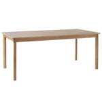 Tables de salle à manger, Table Patch HW1, 180 cm, chêne blanc huilé - stratifié beige, Beige