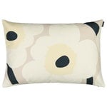 Cushion covers, Unikko cushion cover, 40 x 60 cm, beige - off white - dark green, Beige