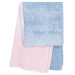 Teli da doccia, Asciugamano gigante Saari, rosa - blu, Multicolore