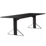Tables de salle à manger, Table Kaari REB 001, lino noir/chêne noir, Noir