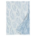 Bordsdukar, Osmankäämi bordsduk/filt, 145 x 200 cm, linne - blå, Vit