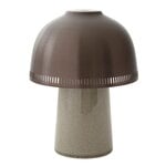 Raku SH8 portable table lamp, beige grey - bronze