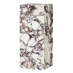Sidobord, Plinth Pedestal sockel, Calacatta Viola-marmor, Naturfärgad