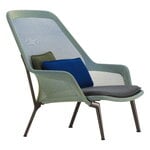 Armchairs & lounge chairs, Slow Chair, blue/green - chocolate, Brown