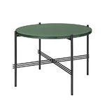 TS coffee table, 55 cm, black - green glass TS coffee table, 55 cm, black - green glass