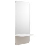 Miroirs muraux, Miroir vertical Horizon, blanc, Blanc