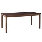 Tables de salle à manger, Table Patch HW1, 180 cm, noyer huilé - stratifié marron foncé, Marron