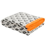 Hem Arch throw, 130 x 180 cm, black - white