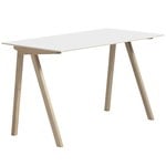 HAY CPH90 desk, soaped oak - white laminate