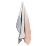 Handtücher und Waschlappen, Terva Handtuch, Weiß – mehrfarbig – Zimtbraun, Mehrfarbig