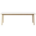 Dining tables, Ana extension dining table, white - soap oak, White