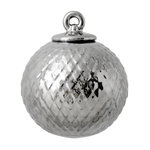 Rhombe porcelain bauble, silver Rhombe porcelain bauble, silver