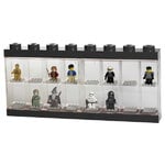 Aufbewahrungsbehälter, Lego Vitrine, groß, schwarz, Schwarz