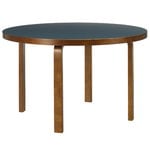 Aalto table 91, blue linoleum - walnut Aalto table 91, blue linoleum - walnut