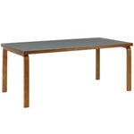 Aalto table 83, pewter linoleum - walnut Aalto table 83, pewter linoleum - walnut