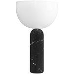 New Works Kizu table lamp, large, black marble