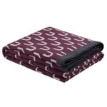 Hem Arch throw, 130 x 180 cm, aubergine - grey