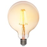 Light bulbs, LED Decor Amber Globe G125 bulb 5W E27 250lm, dimmable, Transparent