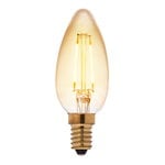 Light bulbs, LED Decor Amber candle bulb 4,5W E14 360lm, dimmable, Transparent
