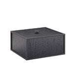 Storage containers, Frame 20 box, black stained ash, Black