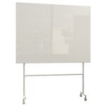 Noticeboards & whiteboards, Mono Mobile glassboard, 150,7 x 196 cm, light grey, Grey