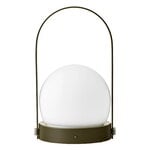 Audo Copenhagen Lampe de table portable Carrie pour l’extérieur, olive