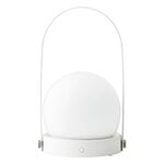 Carrie portable table lamp, outdoor, white