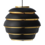 Lampada a sospensione Aalto A331, nero - ottone Lampada a sospensione Aalto A331, nero - ottone